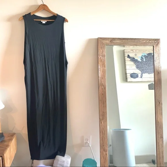 Helmut Lang sleeveless midi dress with keyhole back and sides size small - Picture 5 of 11